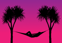 Hammock Between Palm Trees