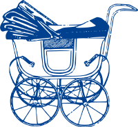 Blue Baby Buggy