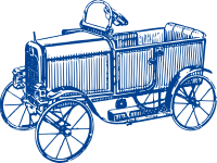 Blue Old Car