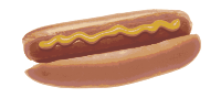 Simple Mustard Hotdog