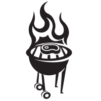 Barbecue grill silhouette