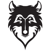 Wolf head silhouette