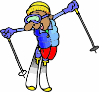 A man skiing