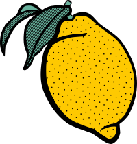 Pop art lemon