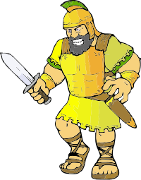 A cartoon of Goliath