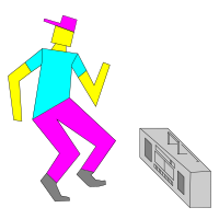 Dancing Box Man - Colour Remix