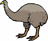 A brown Moa Bird