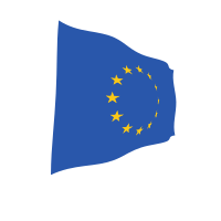 European Union waving flag