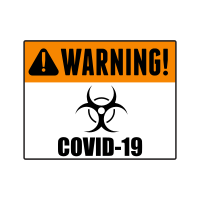 Covid-19 warning sign