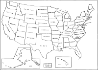 Simple USA Map