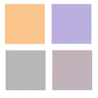 Checkered patterns