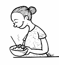 A Philippines lady with rice