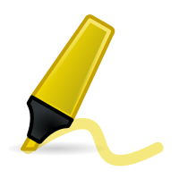 Tango style highlighter pen