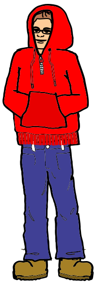 Man in a Red Hoodie