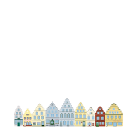 Marktplatz Friedrichstadt (Flat Design)