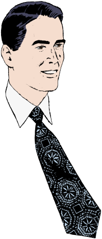 Man with big Tie
