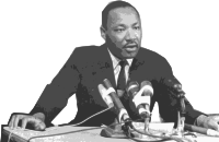 Martin Luther King Jr in 1964