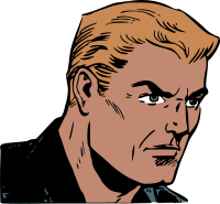 Retro comic man