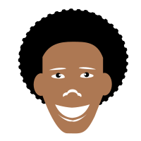 Man with an Afro