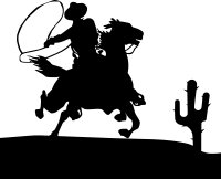 Cowboy silhouette