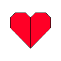 Heart origami