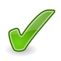 Tango style green checkmark