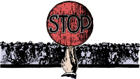 Stop Sign and People