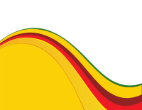 Yellow wavy stripes on white background