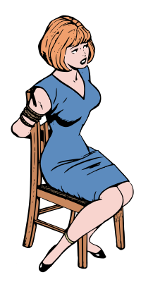 Woman tied to chair - remix