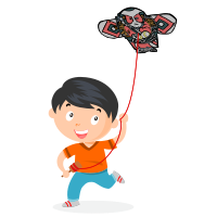 Boy with Japanese Kite