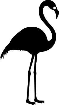 Flamingo silhouette