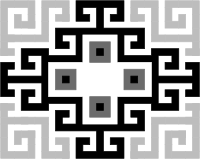 Inca geometric textile pattern