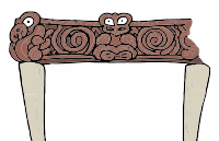 A Maori Carving done in wood