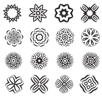 Geometric tribal shapes