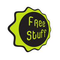 Decal with text Free stuff