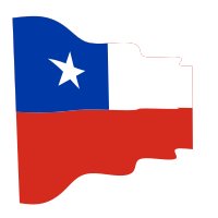 Waving flag of Chile