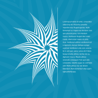 Page design with ornament and text