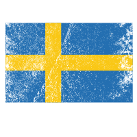Swedish flag with grainy texture