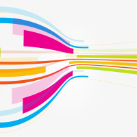 Abstract coloured lines background