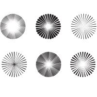 Halftone effect dots burst