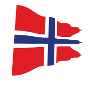 Norwegian flag waving