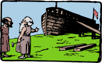 Noah Shows Off His Boat