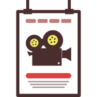 Movie poster icon