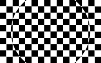 Black and white squares with ellipse