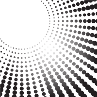 Black dots halftone effect