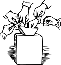 Voting ballot box
