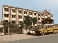 Example School Trace with Bus