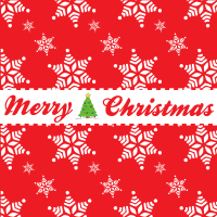 Merry Christmas Snowflake Pattern