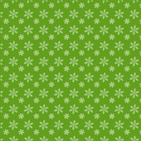 Green background snowflakes pattern