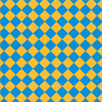 Yellow and blue tiles pattern